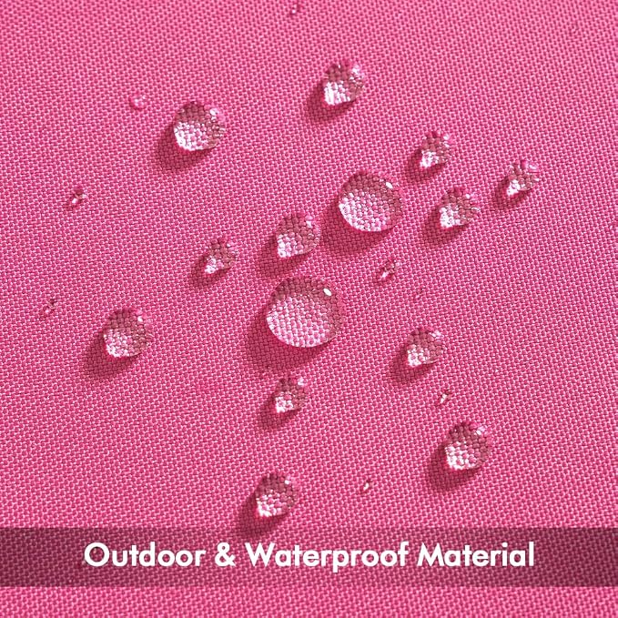 MIULEE Decorative Outdoor Waterproof Pillow Covers 20x20 Hot Pink | Decorative Patio Furniture,Pack of 2,Accent Square Soild Throw Pillow Covers,Summer Garden Tent Couch Sofa
