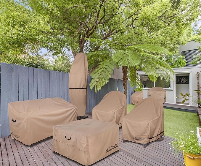 ULTCOVER Waterproof Patio Adirondack Chair Cover for Outdoor Chair Size Upto 32W x 35D x 36H inch