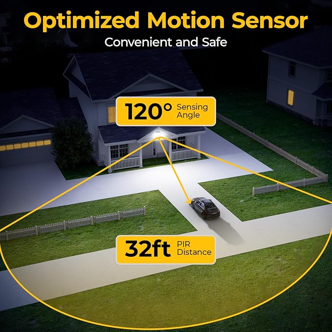 Solar Motion Sensor Lights with Remote Control, IP65 Waterproof LED Solar Wall Lights, Solar Flood Security Light with 3 Modes for Porch Garage Garden Yard Patio (Black, 2 Pack)