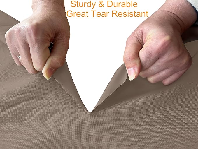 Heavy Duty Waterproof Outdoor V-Shaped Sectional Sofa Cover UV Resistant Patio Furniture Covers 100" W (on Each Side) x 33" D x 31" H Brown
