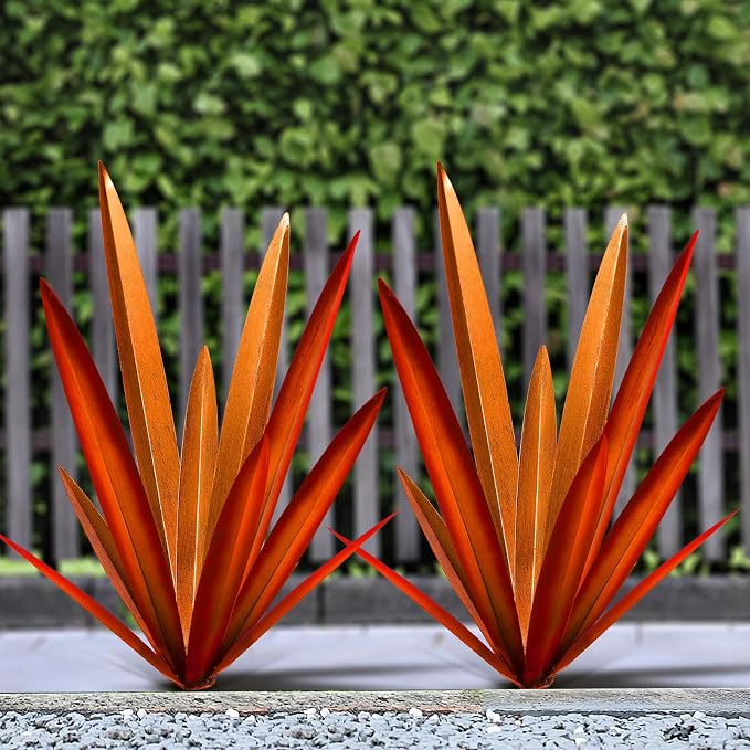 Homight Metal Country Tequila Sculpture DIY Plant Home Decor Garden Ornament Indooutdoor Statuette Patio Lawn Stake Decoration Gift