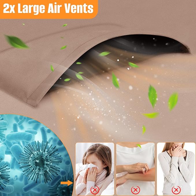 Round Patio Table Cover 84 Inch - 600D Outdoor Furniture Cover Waterproof Heavy Duty Tear Resistant, Lawn Furniture Set Covers Large for Outside Dining Table and Chairs Seating-84" DIAx28 H, Khaki