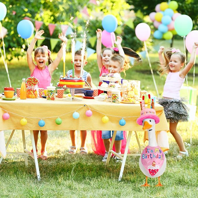 Wanocean Porch Goose Outfits,Yard Outfit Set,Porch Cement Goose Costume Fit 17"- 23" Geese for Outdoor Garden