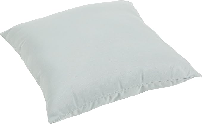 Sorra Home Sunbrella Floor Pillow - Square Knife Edge, Plush Oversized Outdoor Pillow - Water & Fade Resistant for Patio, Balcony, Pool - Canvas Spa (26" x 26")