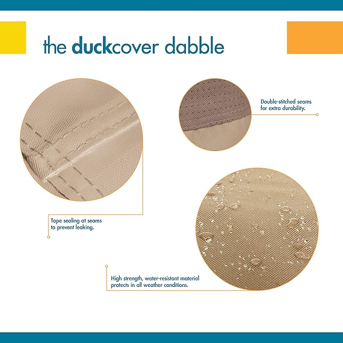 DUCKCOVERS Elegant Waterproof 32 Inch W Patio Chair Cover, Outdoor Chair Covers