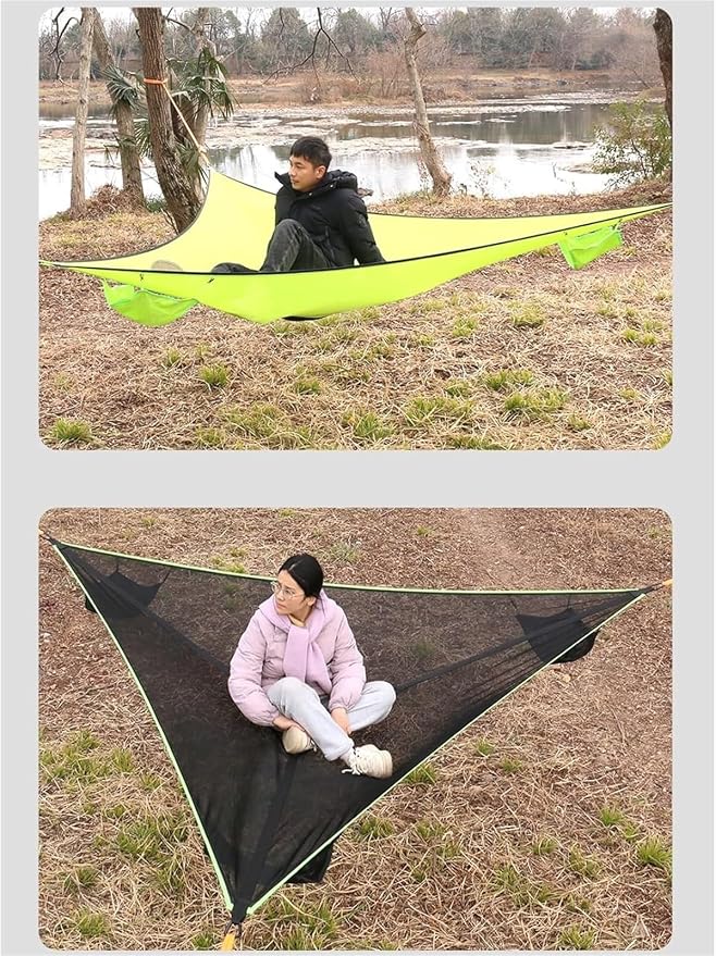Camping Hammock， Portable Camping Hammock with Storage Bags(4m(13ft))
