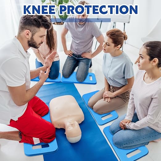 Riakrum 20 Pcs Garden Kneeling Pad Garden Knee Pad Thick Foam Knee Mat Waterproof Cushion for Kneeling Multi Functional and Church Kneeler for Praying, Baby Bath, Yoga, 15.4 x 6.7 Inch (Classic Color)