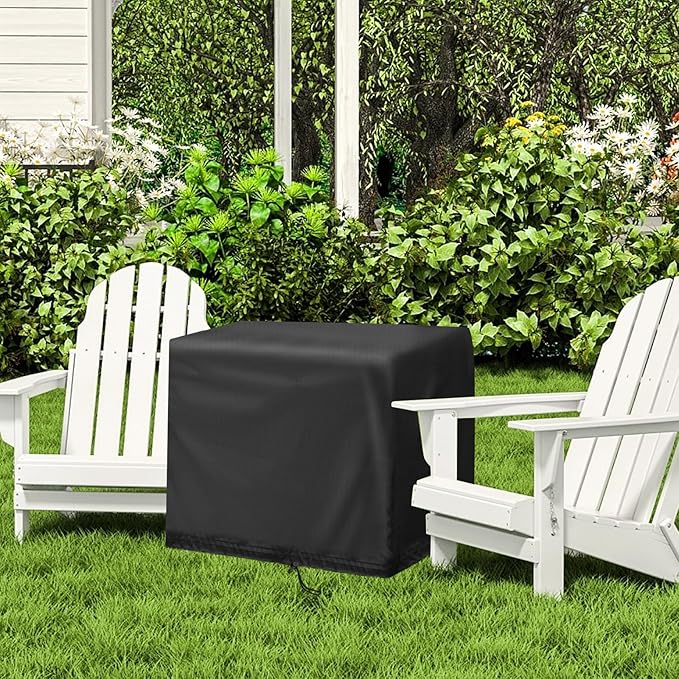 Outdoor Side Tables Cover for Utoplike Teak Outdoor Side Table for Patio, Waterproof Pool Coffee Accent Table Cover Wood End Tables Covers- 16"L x 13"W x 17"H
