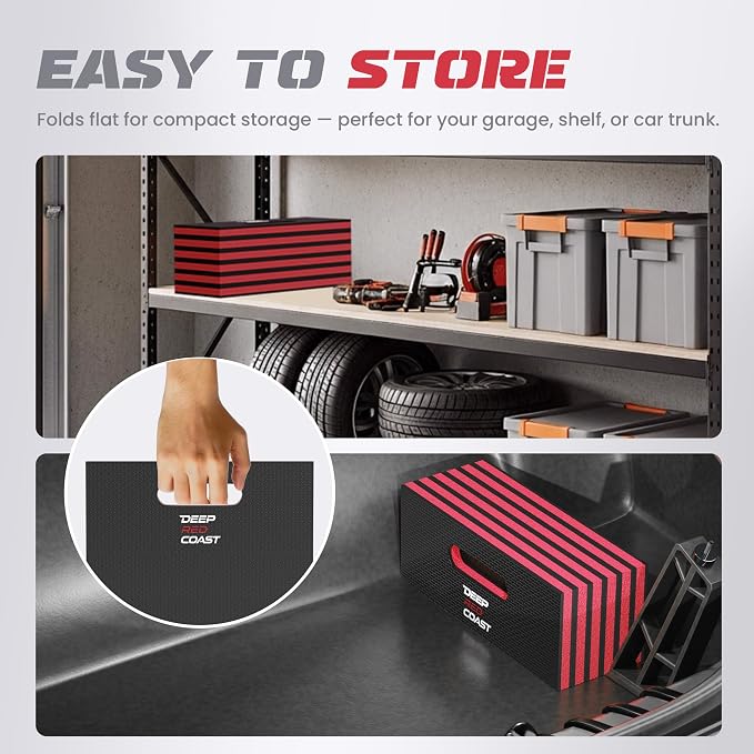 Foldable EVA Utility Mat with Handle & Strap, 47" × 15.8" High Density EVA Foam Kneeling Pad for Garage Work, Workshop Repair, Yard Tasks, Gardening