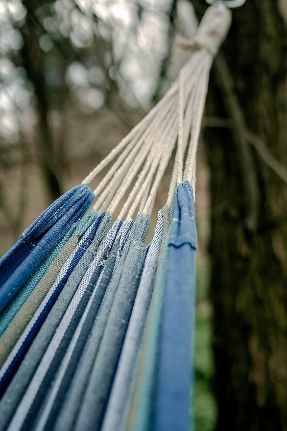 Stansport Cotton Blend Traveler Hammock, Blue, One Size (30300-50)