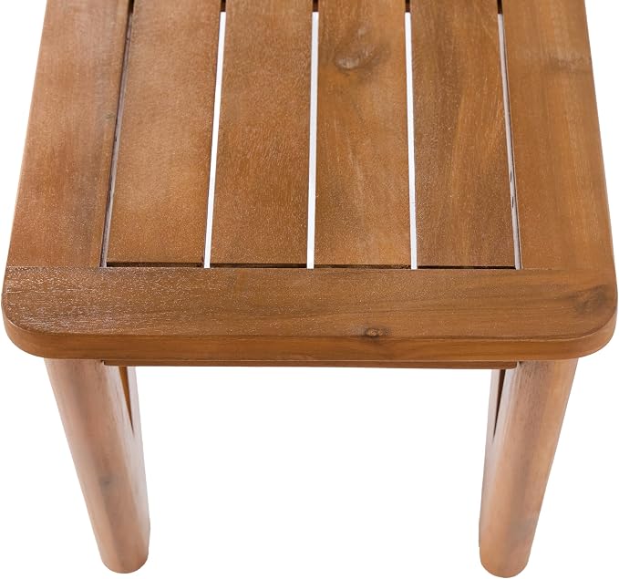 Christopher Knight Home para Acacia Wood Patio Dining Set with Bench, Solid Wood Outdoor Dining Table Set for 6, Outdoor Dining Set with Water-Resistant Cushion, Teak+Beige