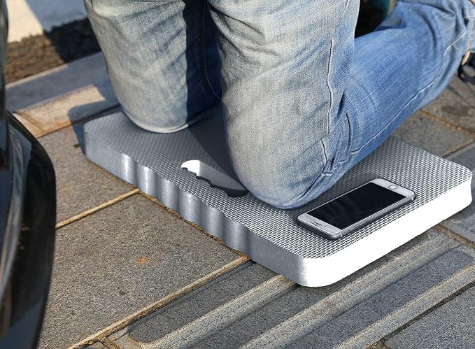 Comfy Extra Large Thick Waterproof Gardening Kneeling Pad Foam Kneeler Mat Garden Knee Pad Cushion for Gardening Planting Yard Work Prayer Yoga Mechanic Workout Baby Bath