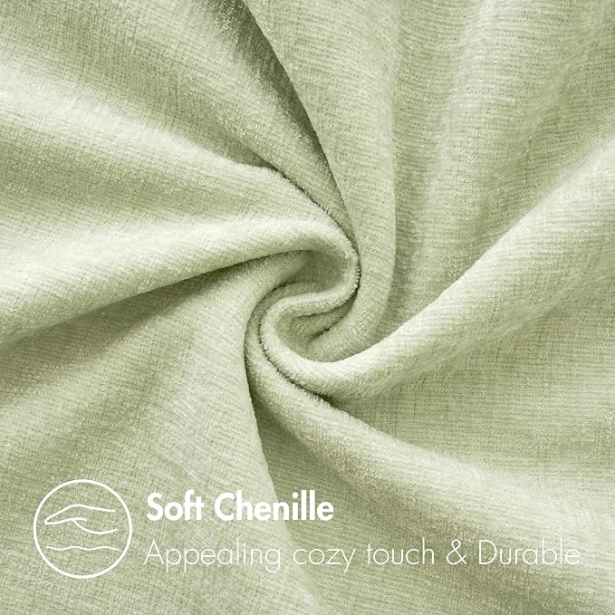 MIULEE Pack of 4 Decorative Outdoor Waterproof Pillow Covers Chenille Pillow Covers 18x18 Inch