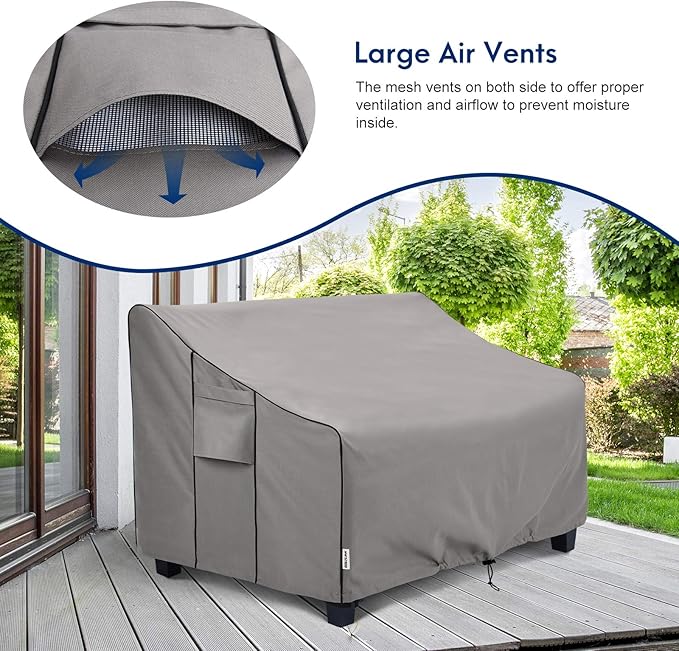 Outdoor Patio Furniture Covers Waterproof ,Durable Loveseat Sofa Cover Fits up to 60W x 35D x 32H inches