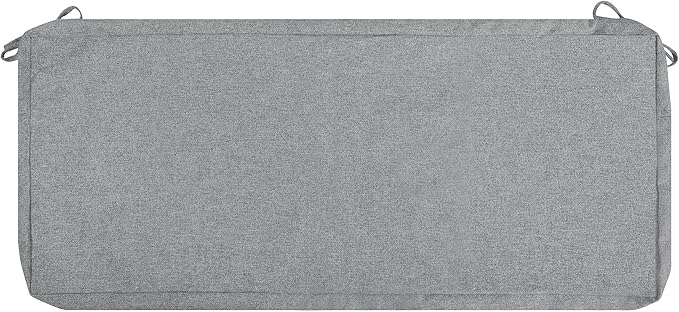 FUNHOME Outdoor Cushion Covers,54" x 18" x 3", No Insert! Patio Cushion Covers Replacement for Outdoor Furniture,Water Resistant Patio Bench Loveseat Covers 1 Pack, Light Grey(Covers ONLY)