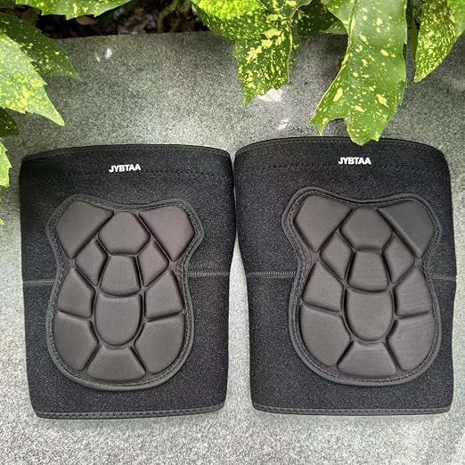 Men Women Adjustable Knee Pads for Garden Work, Thick Foam, Black L, 1 Pair | Dual-Layer Foam Padding, Waterproof Knee Cushion, Adjustable, Comfortable Pad for House Work, Scrubbing Floors, Flooring Work