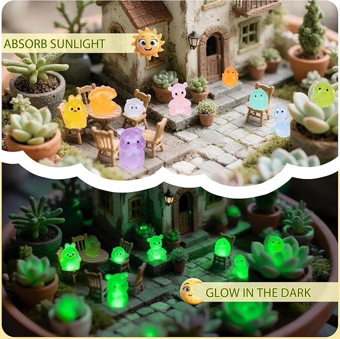 70 pcs Mini Resin Animals Blind Bags, 50+ Animal Combination Sets for Adults, Miniature Animal for Fairy Garden, Dollhouse, DIY Craft Decor