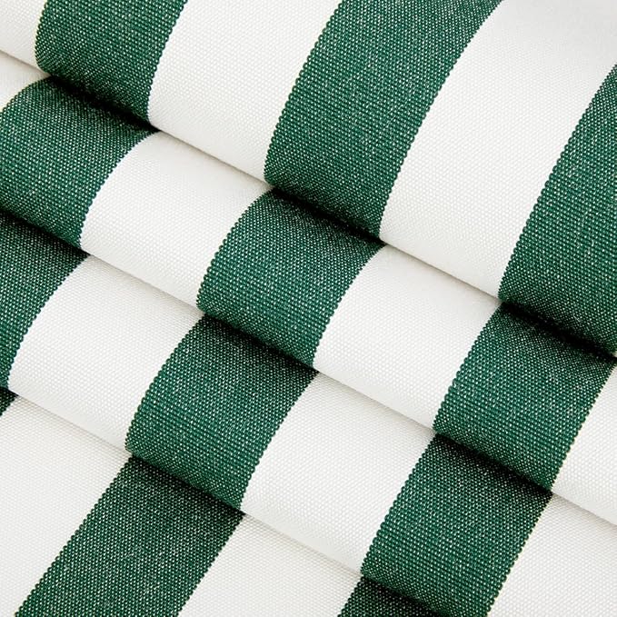 RSH DECOR: Sunbrella Lumbar Throw Pillows Set of 2 | 20" x 12" | Water and Fade-Resistant Performance Fabric | Outdoor Pillow Covers with Down-Alternative Inserts | Mason Forest Green
