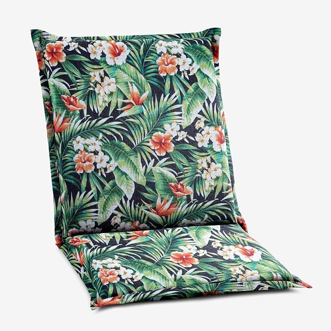 BrylaneHome Bh Outdoor Performance Flanged Hinged Cushion - Cypress Midnight