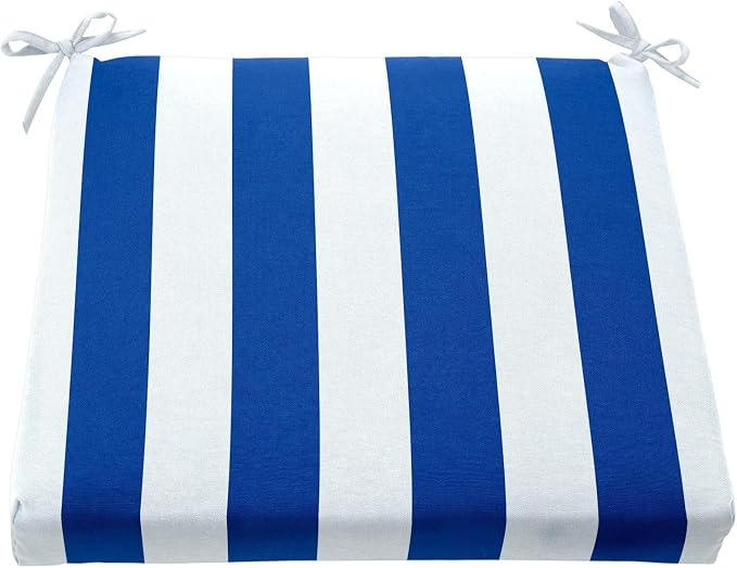 BrylaneHome Bh Outdoor Performance Patio Chair Cushion - Bright Cobalt Cabana