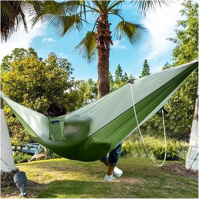 Hammocks, Outdoor Hammock Outdoor Parachute Parachute Lightweight Camping,for Outside(Light Green)