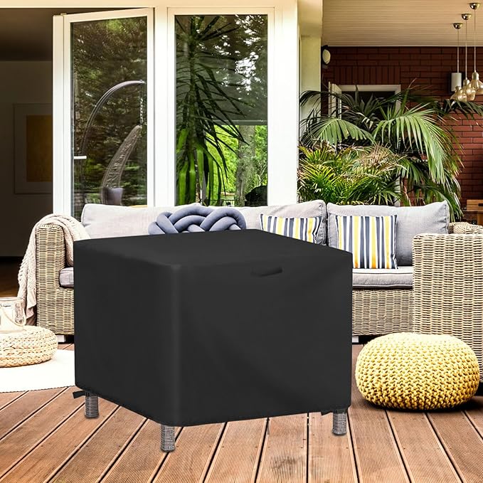Outdoor Square Table Cover 40 Inch, Waterproof Patio Square Bistro Coffee Table Covers, Heavy Duty Patio Small Furniture Cover - 40 x 40 x 36 Inch