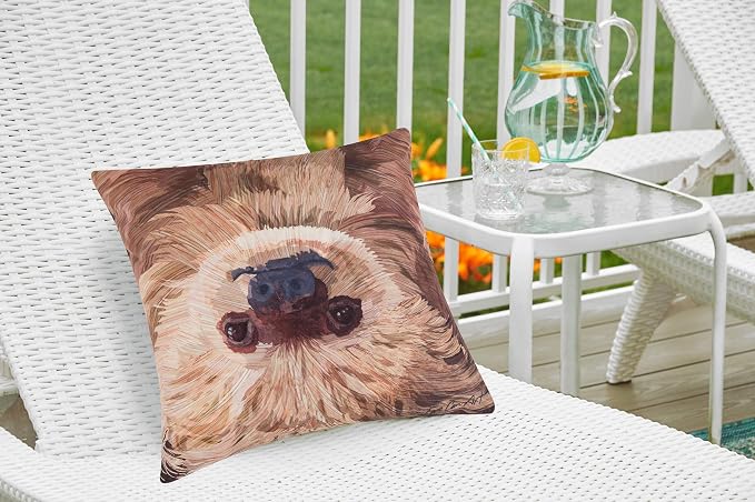 C&F Home Sloth to Do Premium Indoor/Outdoor Pillow Patio Decor Decoration Accent Throw Pillow 18" x 18" 18" x 18" Tan
