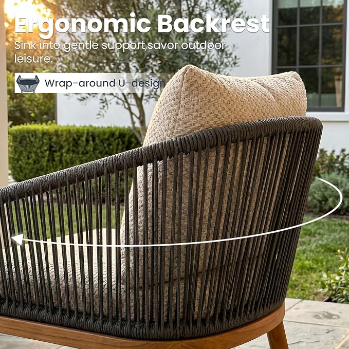 11-Piece Patio Dining Table Sets, Woven Wicker Dining Set with Rectangular Aluminum Table and Dining Chairs Modern Outdoor Dining Furniture Set for Outdoors and Indoors
