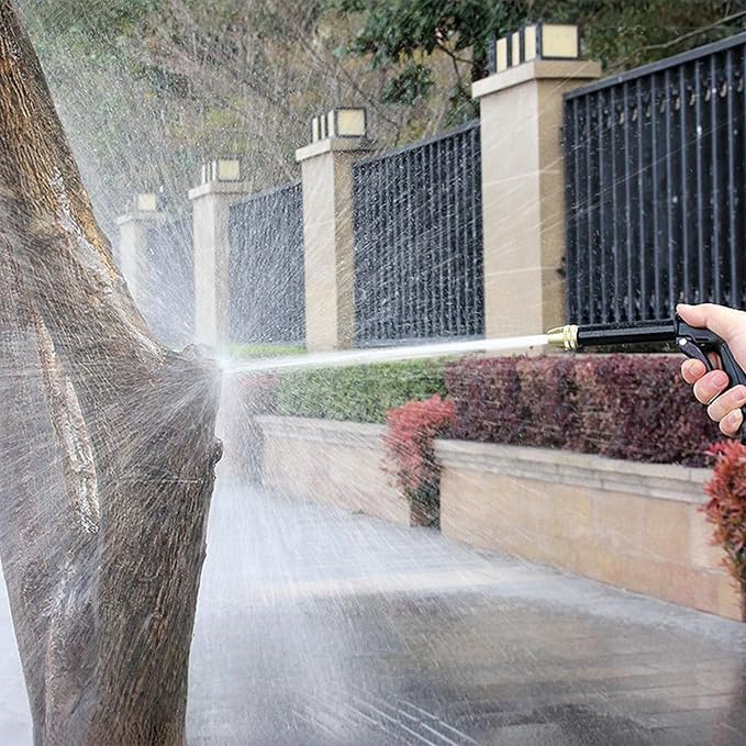 High Pressure Sprayer for Car Wash & Patio Cleaning, Easy Outdoor Watering Tool for Homeowners (BB+ 10 m Hose)