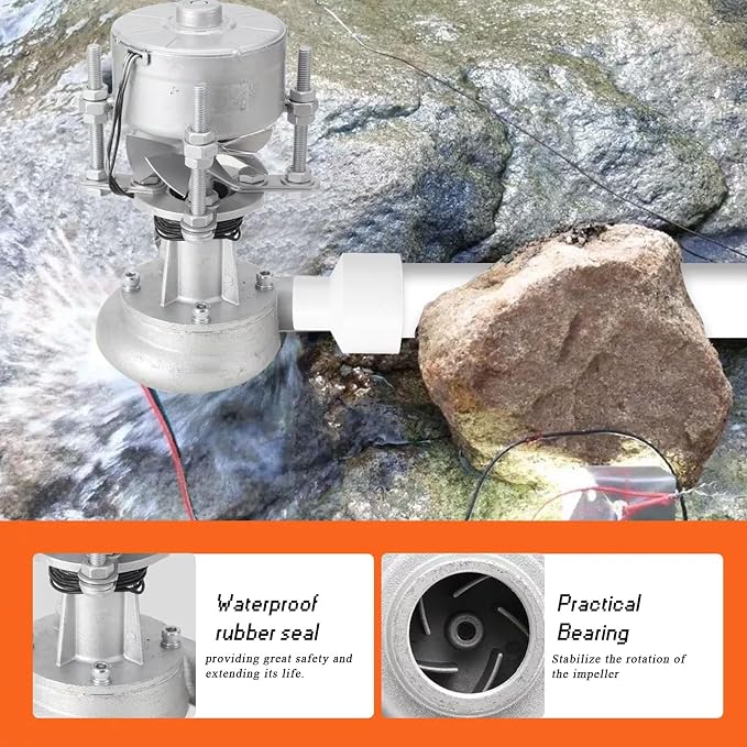 Micro Hydroelectric Generator, 500W 220V Portable Water Turbine Generator, Eco-Friendly Hydro Power System For Home Use, Lighting & Monitoring
