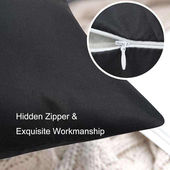 Adabana Outdoor Waterproof Stay awhile Pillow Covers Set of 2 18x18 Inch | Home Decorative Outdoor Pillows Cover for Patio Garden Porch Farmhouse