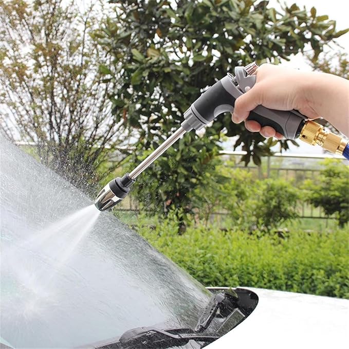 jethose pressure washer nozzle Original - New & Improved 2026 Model, 360° Rotating, Durable Stainless Steel Spray Nozzle (Grey-a,One size)