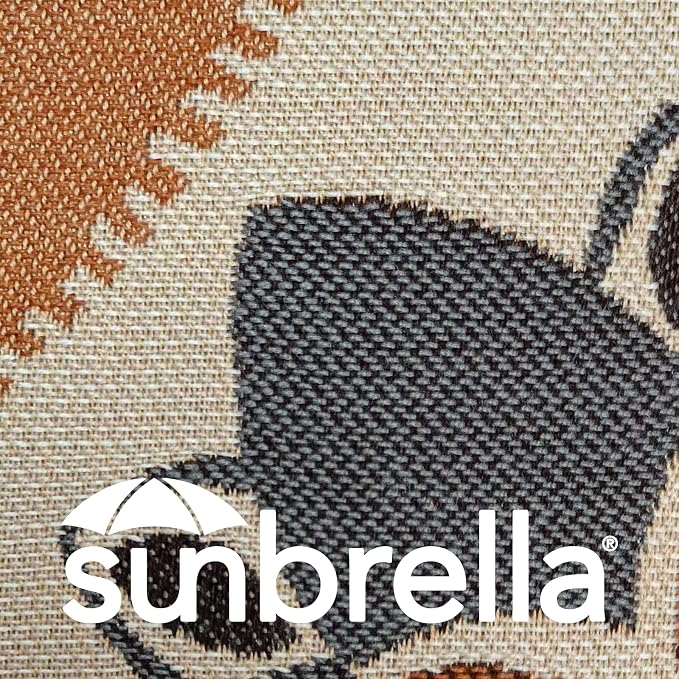 Outdoor Sunbrella Decorative Pillows Pack of 4, 18" x 18" Outdoor Pillow Set for Couch Bed Throw Patio Sofa, Airies Marble