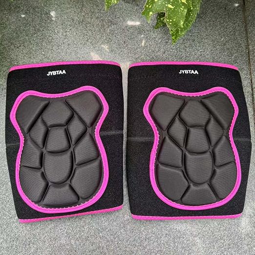 Working Knee Pads for Men Women, Soft & Adjustable, Pink M, 1 Pair | Dual-Layer Foam Padding, Waterproof Knee Cushion, Adjustable, Comfortable Pad for House Work, Scrubbing Floors, Flooring Work