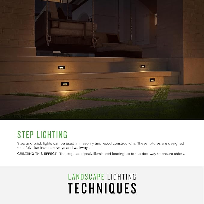 Hinkley Landscape Lighting LED Taper Deck Sconce, Horizontal, White, Add Security to Outdoor Living Spaces with Ultra-Durable Deck Lights, 12V, White Finish, Integrated LED Engine