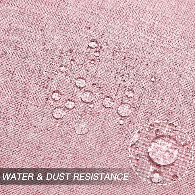 OTOSTAR Set of 2 Outdoor Waterproof Throw Pillow Covers 18x18 Inch Garden Decorative Pillow Covers Square Outdoor Pillowcase Farmhouse Cushion Case Patio Pillows for Couch Tent Sofa Bench Decor (Pink)
