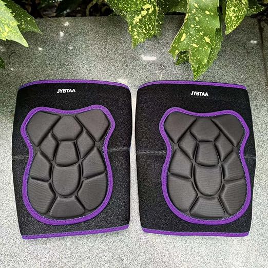 Gardening Knee Pads for Women, Thick Cushion with Straps, Purple XL, 1 Pair | Dual-Layer Foam Padding, Waterproof Knee Cushion, Adjustable, Comfortable Pad for House Work, Scrubbing Floors, Flooring Work