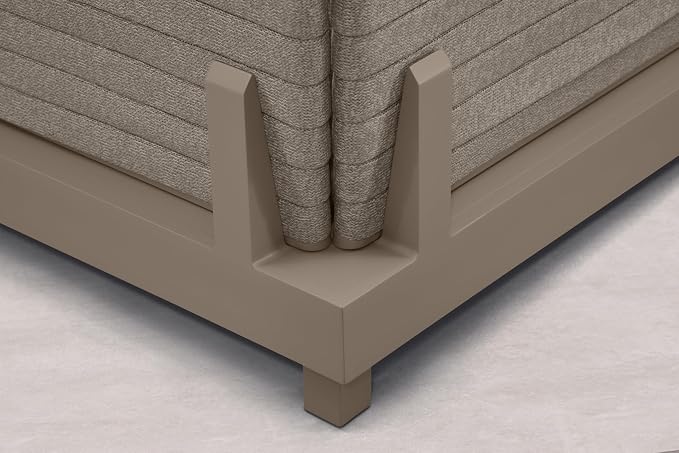 PURPLE LEAF Patio Furniture Set Open-End Outdoor Couch with 9.6" Thick Cushion and Soft Pillows 8 Piece Outdoor Sectional Sofas with Table Modern Outdoor Conversation Sets for Yard Deck Pool, Khaki