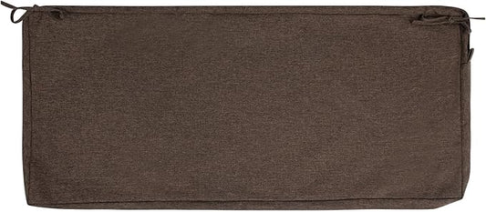 FUNHOME Outdoor Cushion Covers,48" x 18" x 3", No Insert! Patio Cushion Covers Replacemet,Water Resistant Patio Bench Loveseat Cushion Covers 1 Pack, Brown(Covers ONLY)