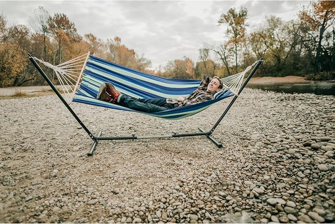 Stansport Outdoor Camping Hammock with Pillow and Stand
