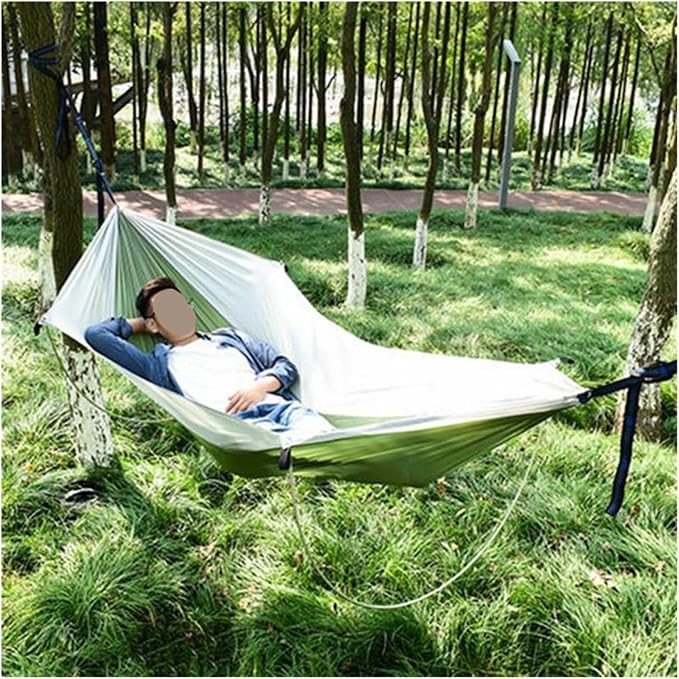 Hammocks, Outdoor Hammock Outdoor Parachute Parachute Lightweight Camping,for Outside(Light Green)