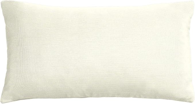 Cushion Source Lumbar Pillow, 20" x 12" Indoor/Outdoor Durable Pillow, Multiple Sunbrella Fabric Options Available, Sunbrella Natural