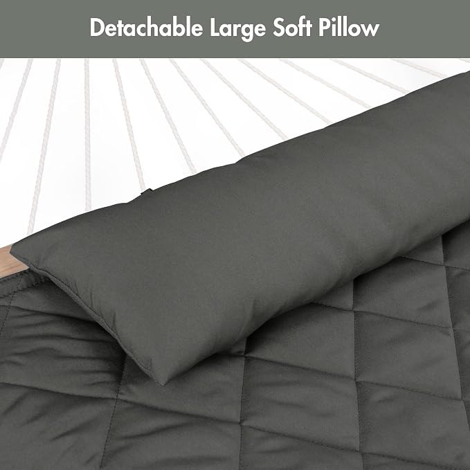 ANOW Portable Hammock Pad with Hammock Pillow, Replacement Hammock Pad, Grey