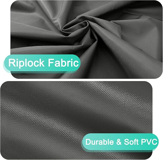 ABCCANOPY Patio Chair Cover Stackable Chair Cover Waterproof Outdoor Durable UV-Resistant Polyester Furniture Cover High Back Chair Single Sofa Cover 38x35x20 Inches Gray