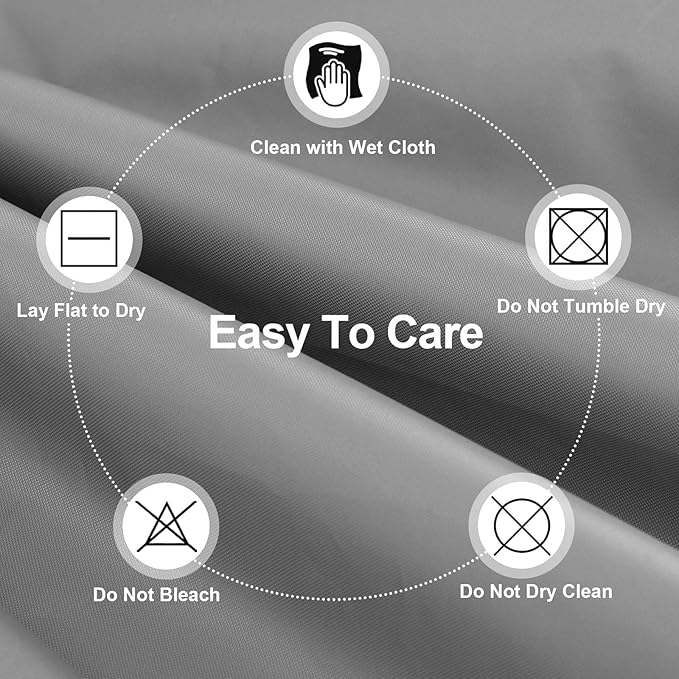 PureFit Patio Furniture Covers, Outdoor Table Furniture Cover Waterproof, Patio Sectional Couch Set Cover for Deck, Lawn and Backyard, UV Resistant, 126"L x 126"W x 32"H, Gray
