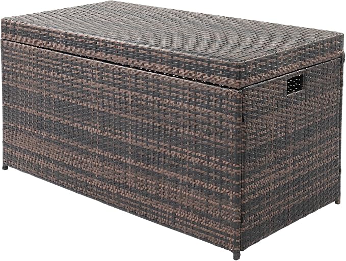 132 Gallon Deck Box-Organization and Storage for Patio Furniture Outdoor Cushions, Garden Tools, Outdoor Storage for Tools, Gardening Equipment,Patio Storage Container Storage Deck Box Chest Tools