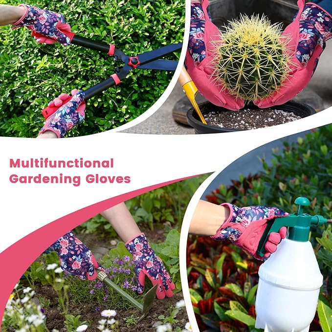 Gardening Gloves,Garden Gloves for Women Firm Grip Breathable Thorn Proof