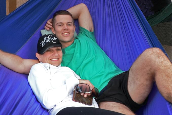 Hammock Bliss Double - Extra Long - Extra Wide - Extra Large - Two Person Double Wide Camping Hammock - Suspension System Included - The Largest Double Hammock On Planet Earth
