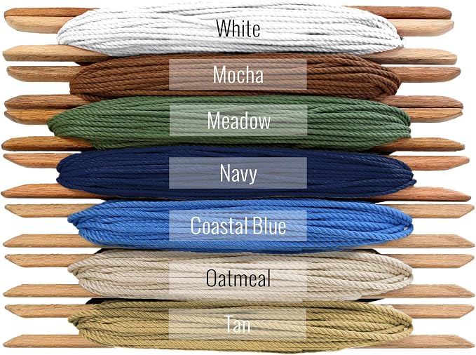 Nags Head Hammocks Mocha DuraCord Rope Sling Shot Swing – 42 in. W x 65 in. H, 250 lb Capacity, Cumaru Spreader Bar, Indoor & Outdoor Use, Free Hanging Hardware, Handcrafted in The USA