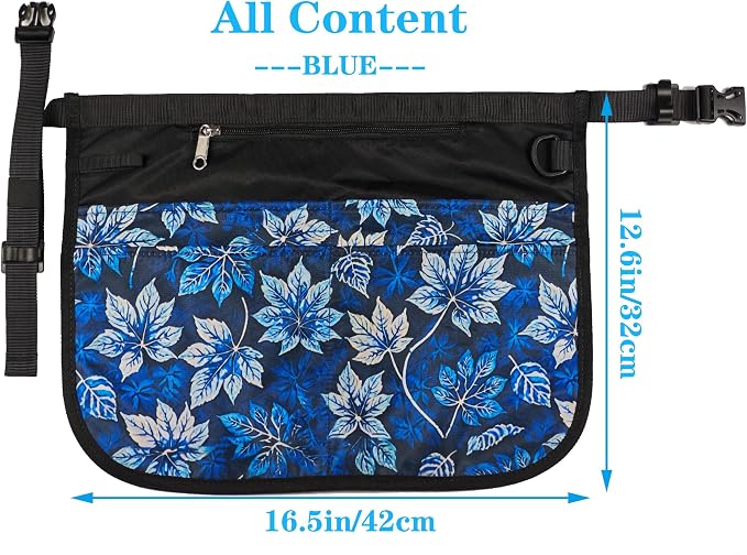 Bafelia Garden Apron for Women with 5 Pocket,Half Florist Apron Harvesting Apron